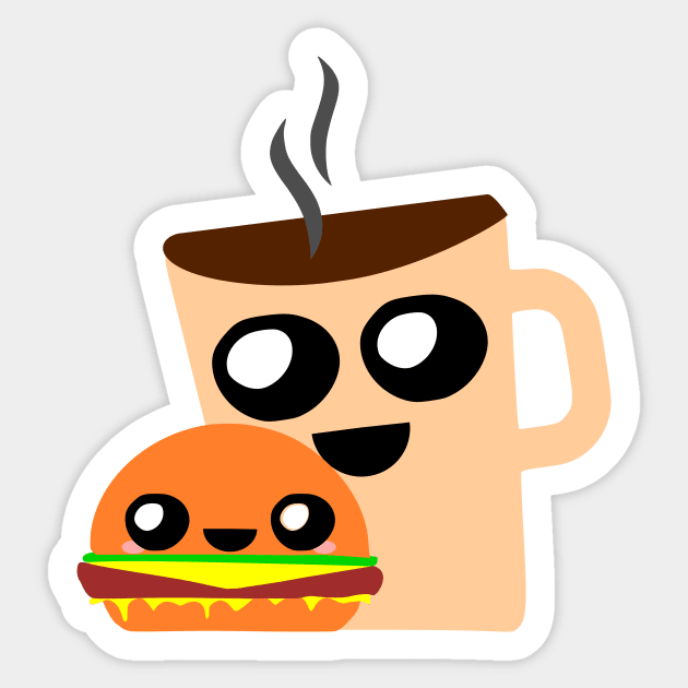 Funny Food Snacks Lover Sticker by UniqueMe